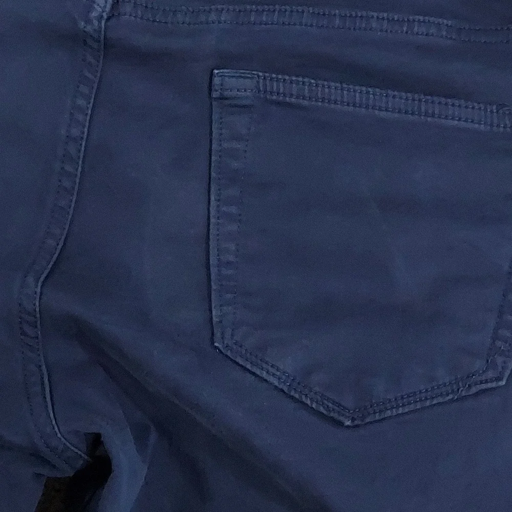 Banana Republic Traveler Pants Men 33x32 Navy Blue Slim Fit Stretch Chino